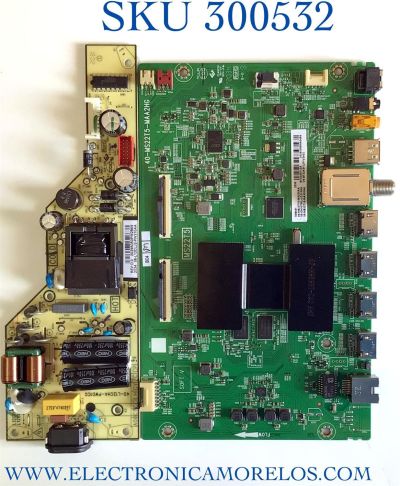 KIT DE TARJETAS PARA TV TCL / MAIN 08-CH50TML-LC210AA / 40-MS22T5-MAA2HG / 08-MS22T23-MA200AA / 08-MS22T23-MA300AA / V8-ST22K01-LF1V / FUENTE 08-L12CLJ2-PW210AA / 40-L12CH4-PWD1CG / PANEL LVU500NDEL / DISPLAY CV500U2-L02 / MODELO 50S431 / 50S433